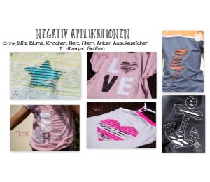 Stickdatei - Negativ Appli Stern